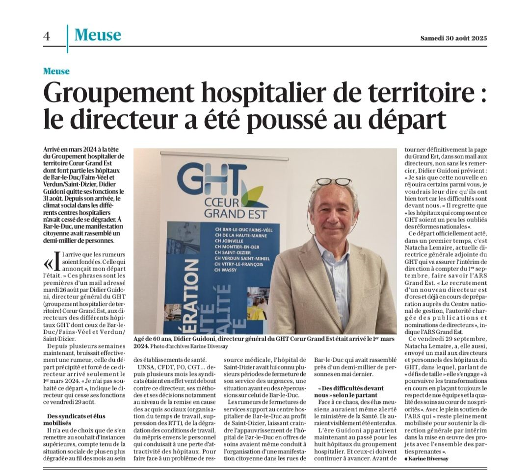 Le Directeur poussé au départ