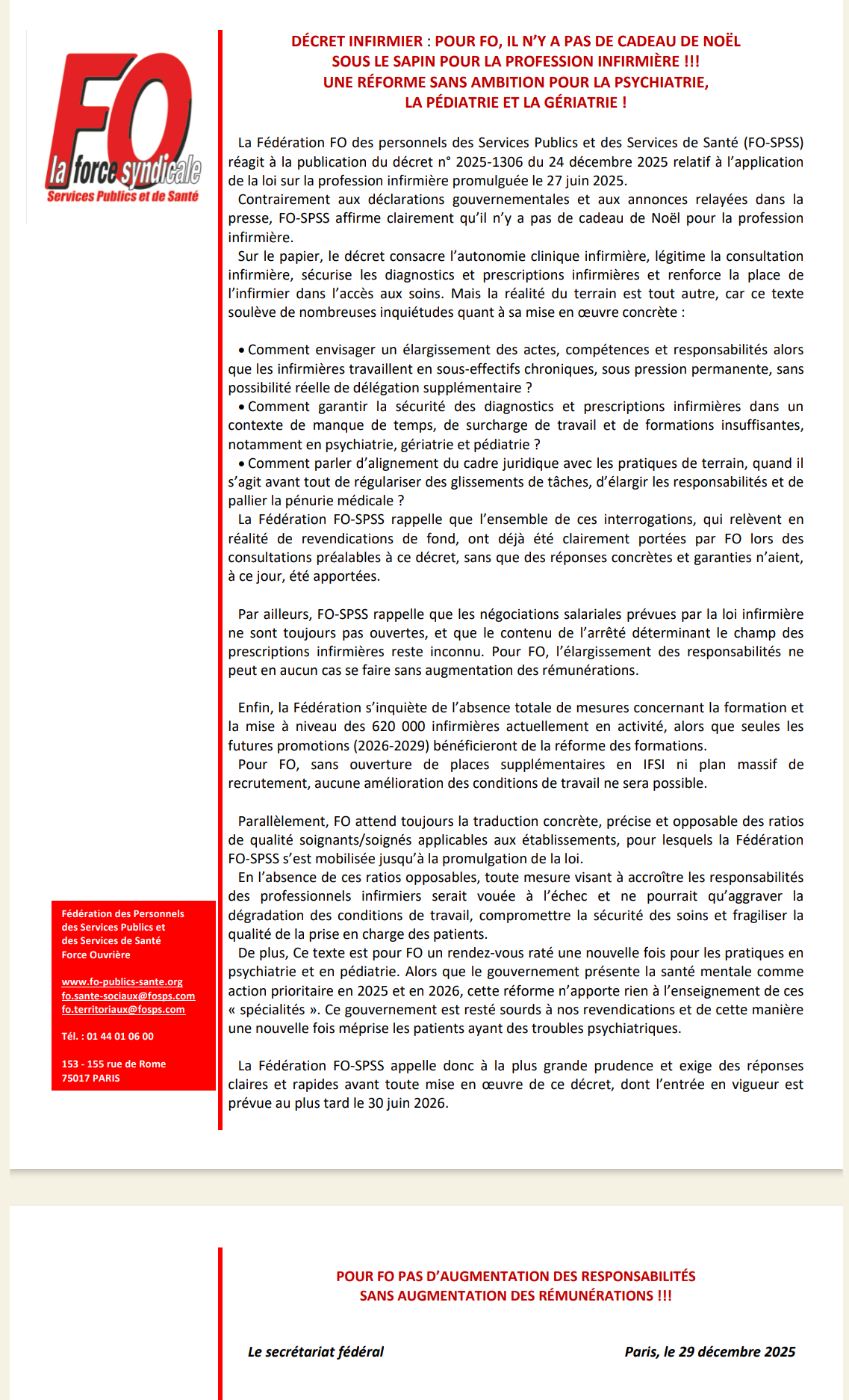 Fédération fo santé
